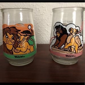 Set of Lion King collectible glasses